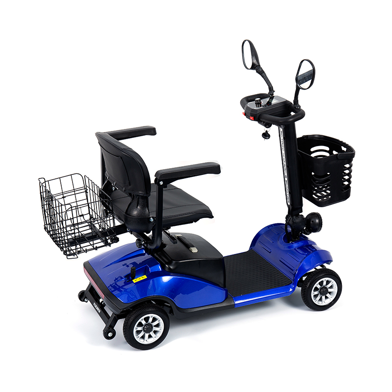 YL-09B Falten Sie 4-Rad-Leichtmobilitätsroller mit Korb mit Korb