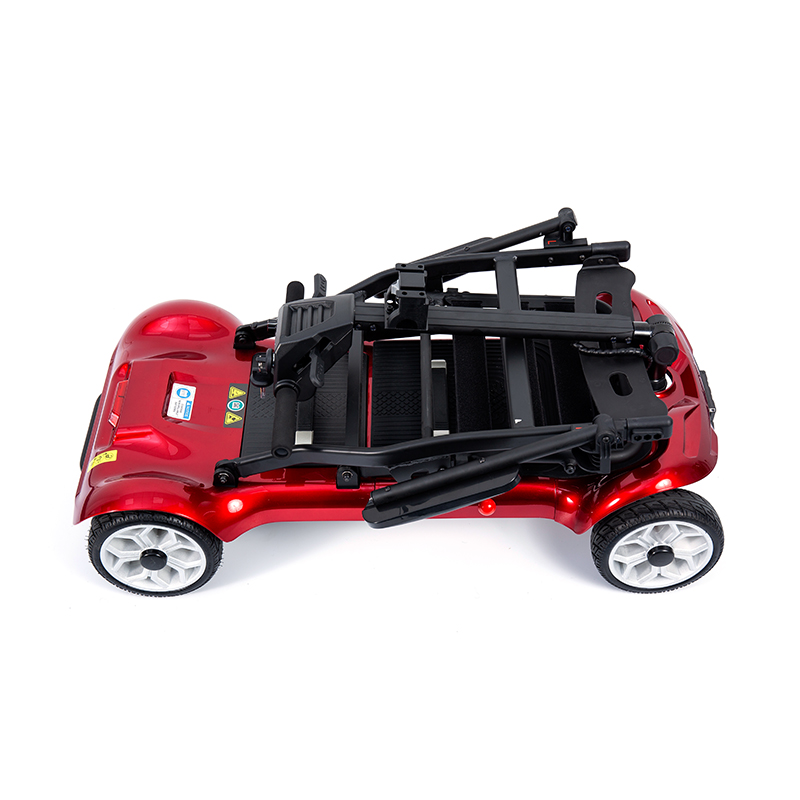 YL-985 4 Räder falten batteriebetriebener elektrischer Transportrücker klappern