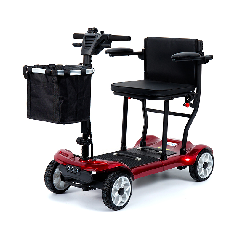 YL-985 4 Räder falten batteriebetriebener elektrischer Transportrücker klappern