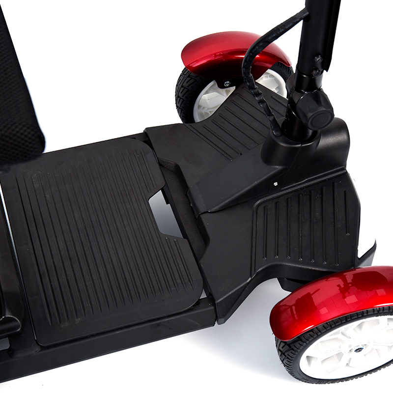 YL-211a 4 Räder Touristen Elektromutroller für Senioren mit LED-Scheinwerfer, Korb